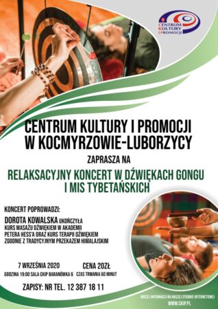 Koncert Relaksacyjny w dźwiękach gongu i mis