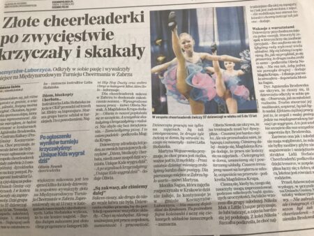 sekcja cheerleaders w dzienniku polskim : )