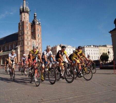 Tour de Cracovia- meta w CKiP