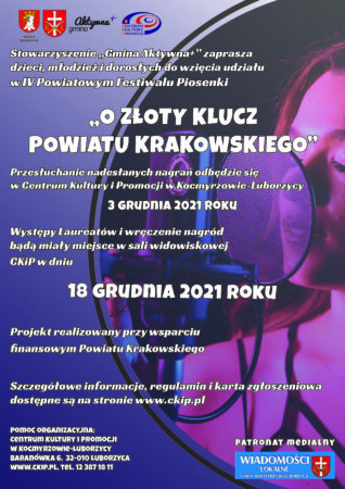 IV Powiatowy Festiwal Piosenki „O Złoty Klucz Powiatu Krakowskiego”