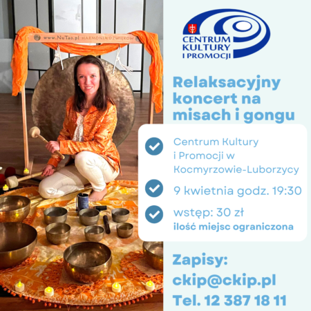 RELAKSACYJNY KONCERT NA MISACH I GONGU