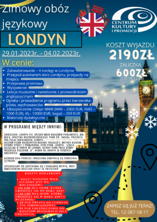 Zimowy obóz językowy – Londyn