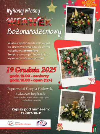 Wykonaj własny Wianek Bożonarodzeniowy!