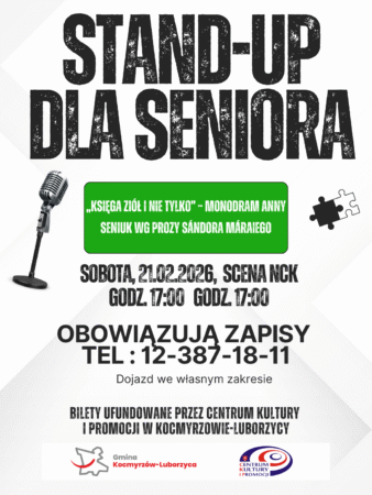 Wyjazd na&nbsp;stand-up dla Seniorów z&nbsp;gminy Kocmyrzów-Luborzyca