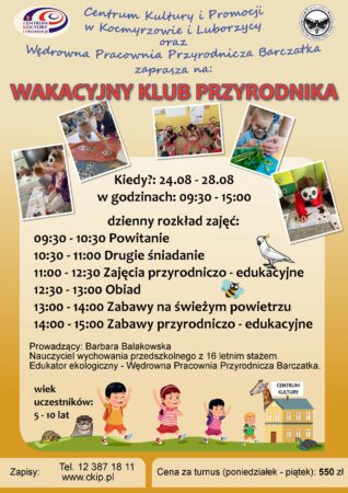 Wakacyjny Klub Przyrodnika – zapisy na&nbsp;dwa turnusy